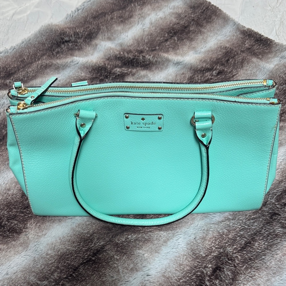 kate spade Tote in Mint Teal with Gold Hardware